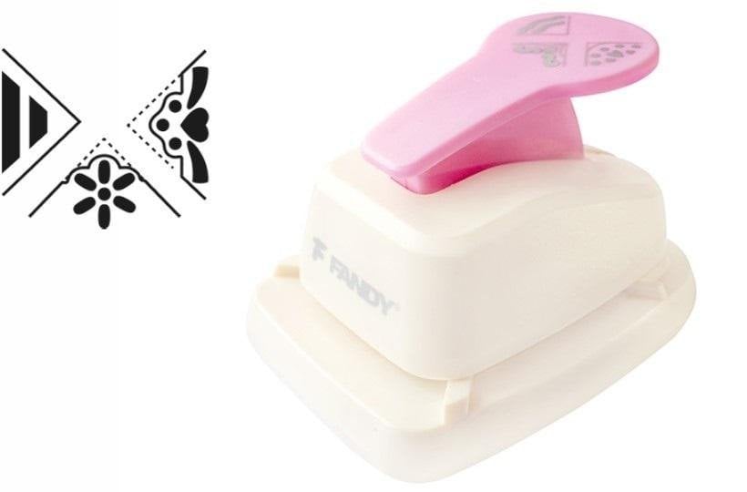 Dziurkacz ozdobny narożny 3w1 kwiatek MIX