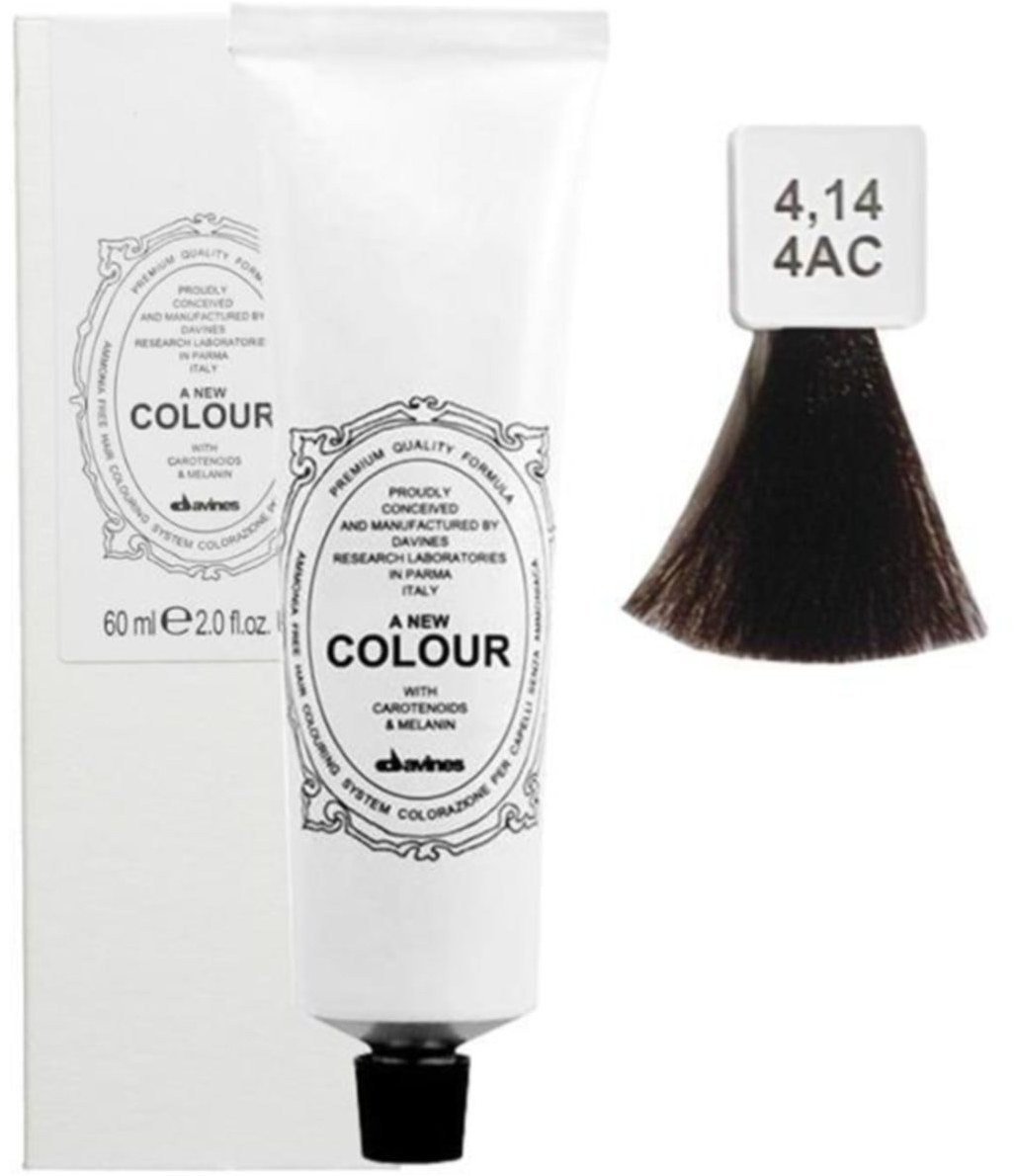 Davines, A New Colour, Permanent Hair Dye, 4.14 , 60 ml For Women