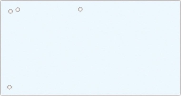 Office Products Przekładki OFFICE PRODUCTS, karton, 1/3 A4, 240x105mm, 100szt., białe