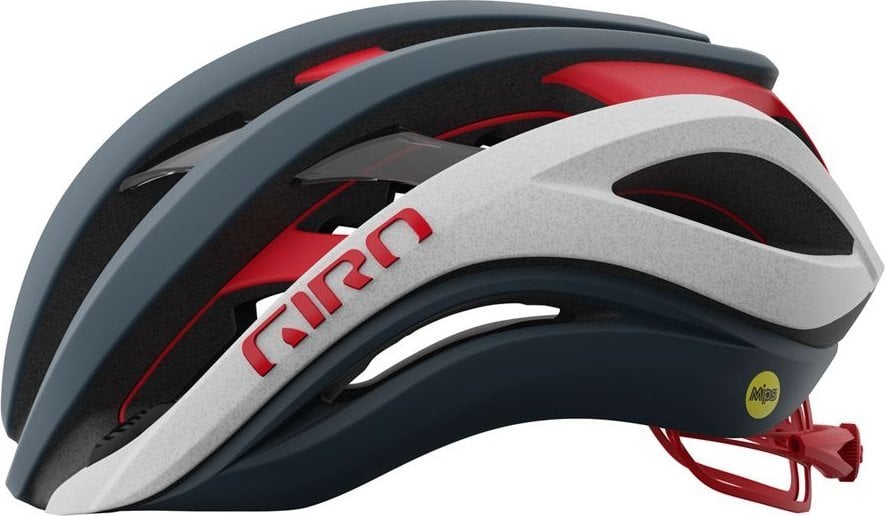 Giro Kask szosowy GIRO AETHER SPHERICAL MIPS matte portaro gray white red roz. S (51-55 cm) (NEW)