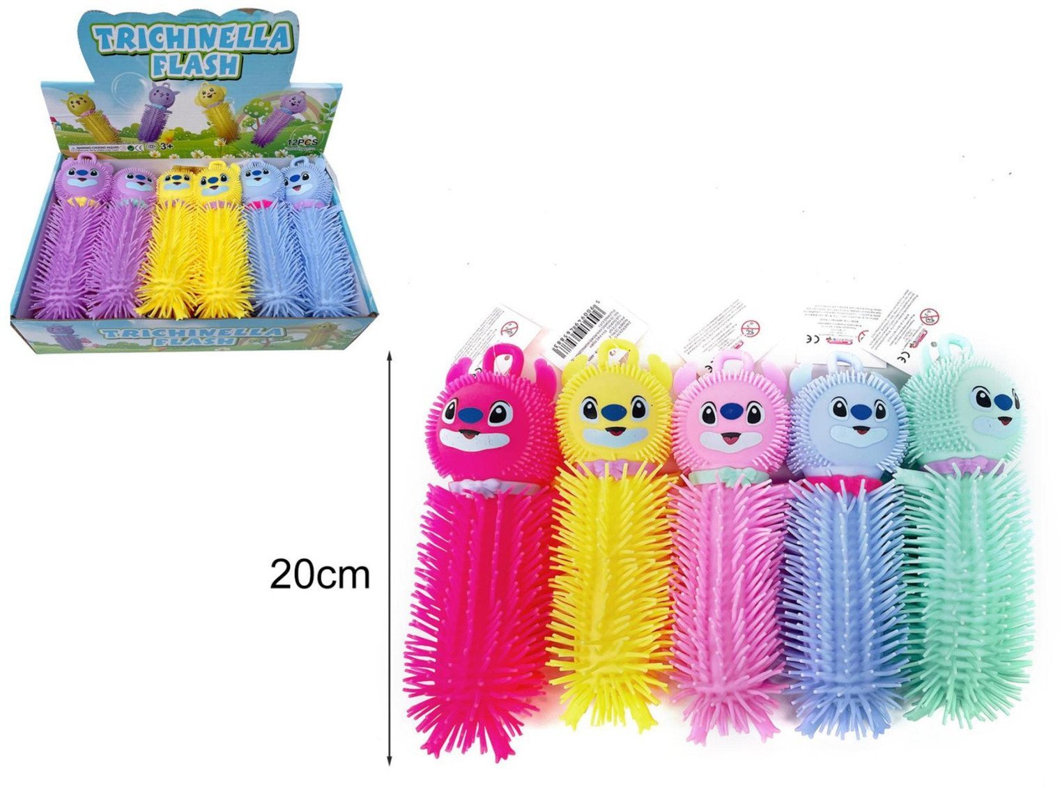 Gazelo Zwierzątko włochacz światło 12szt/disp Z9818 65883