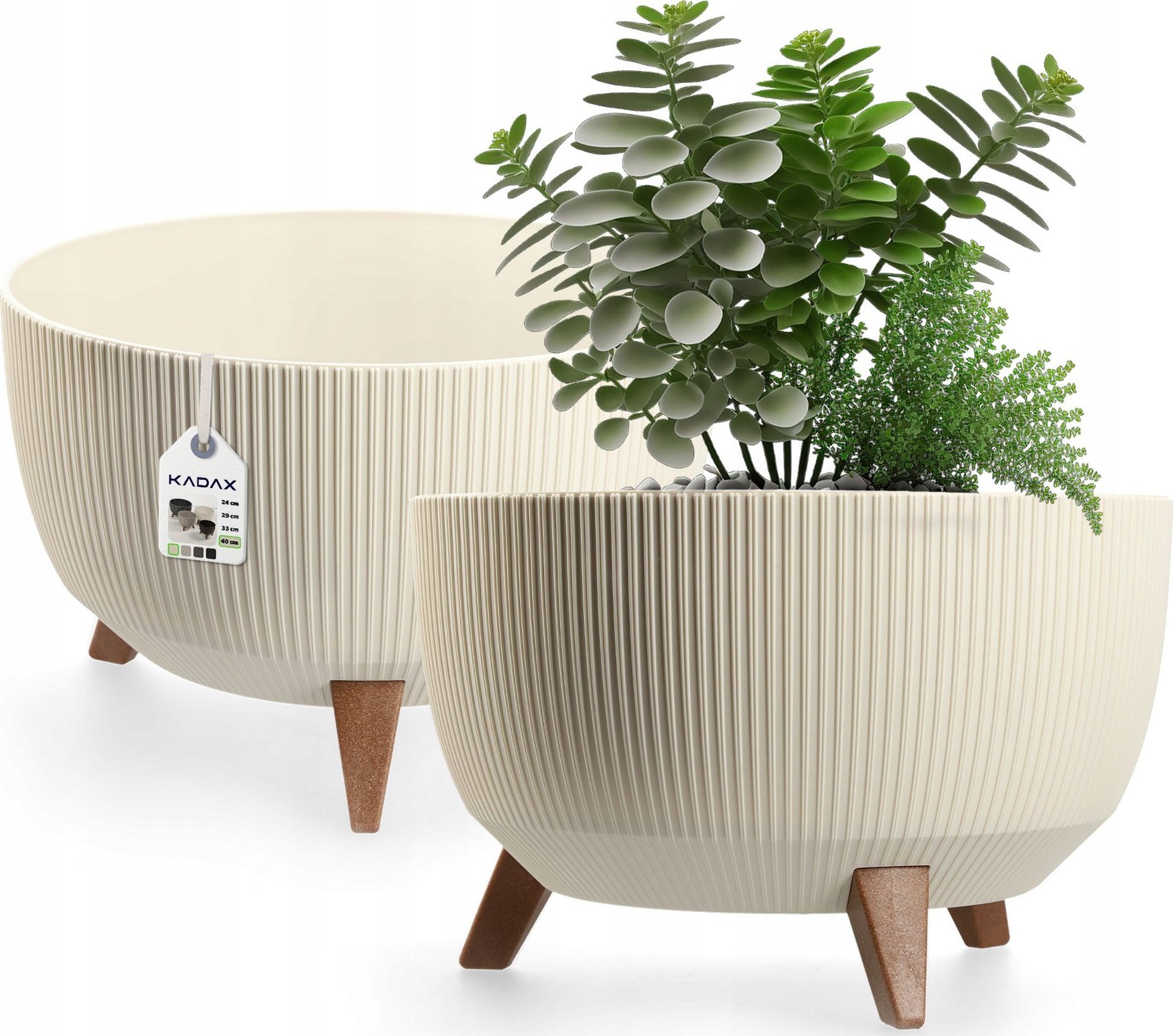 Kadax KADAX Doniczka Donica Wkład Misa Na Nóżkach 40cm