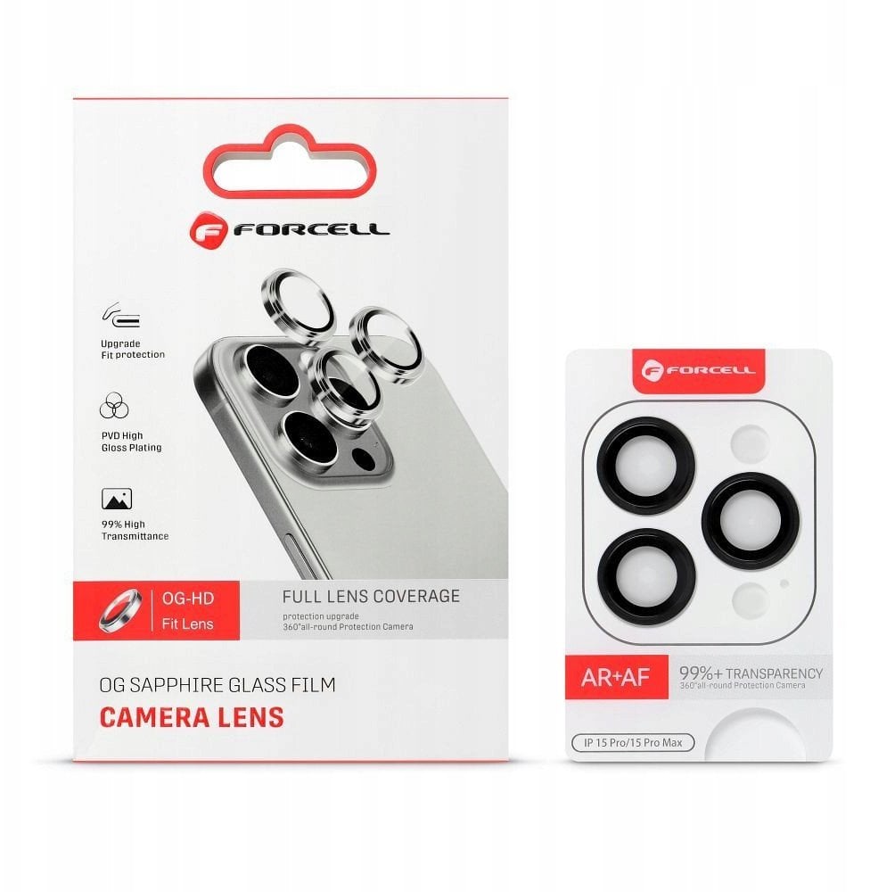 Szkło hartowane Forcell Premium do aparatu - do iPhone 13 / 13 Mini Niebieski