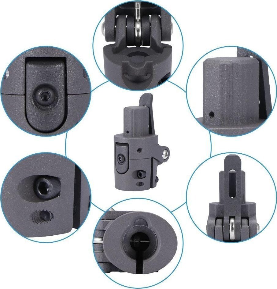 Poindus Plastic pole base with metal