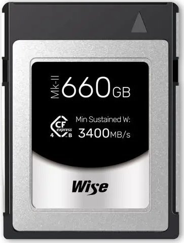 Karta Wise CFX4-B CFexpress 660 GB (WI-CFX4-B660PM2)