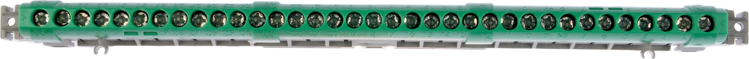 Legrand Listwa przyłączeniowa 35-otworów zielona IP2xZ35 (004838)