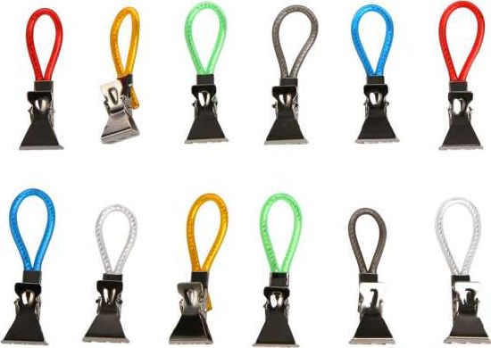 Markizeta Zawieszki / klamerki uchwyty łazienkowe do ręczników (12 sztuk)