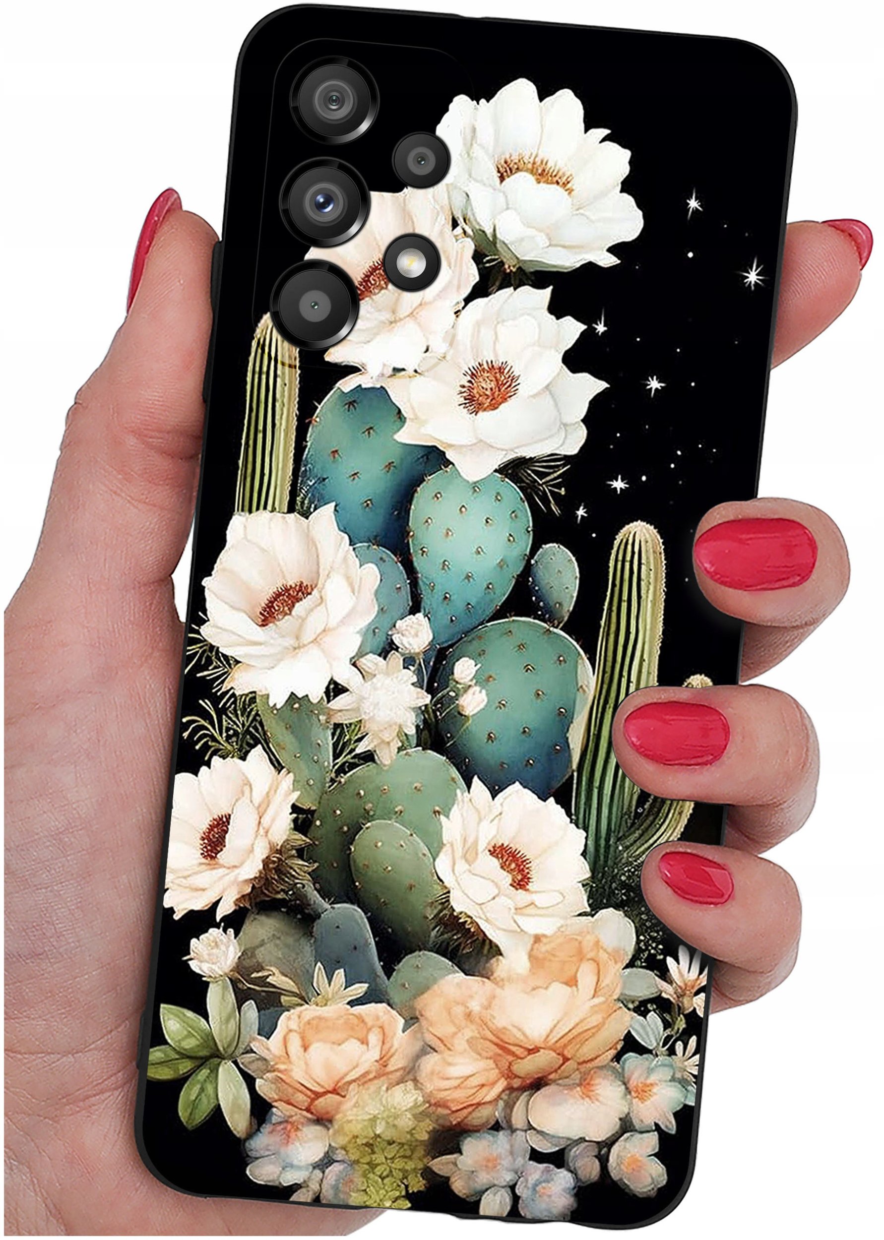 Etui do Samsung A32 4G | WZORY | SILIKONOWE MATT SZKŁO 9H