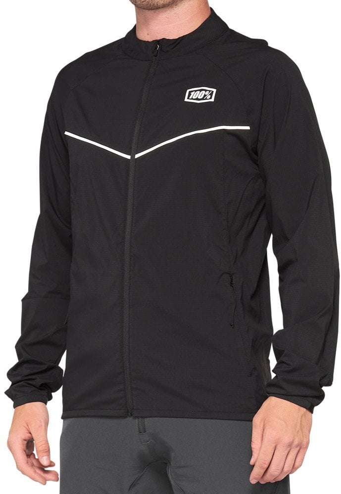 Kurtka męska 100% CORRIDOR Stretch Windbreaker Black roz. M (WYPRZEDAŻ -50%)