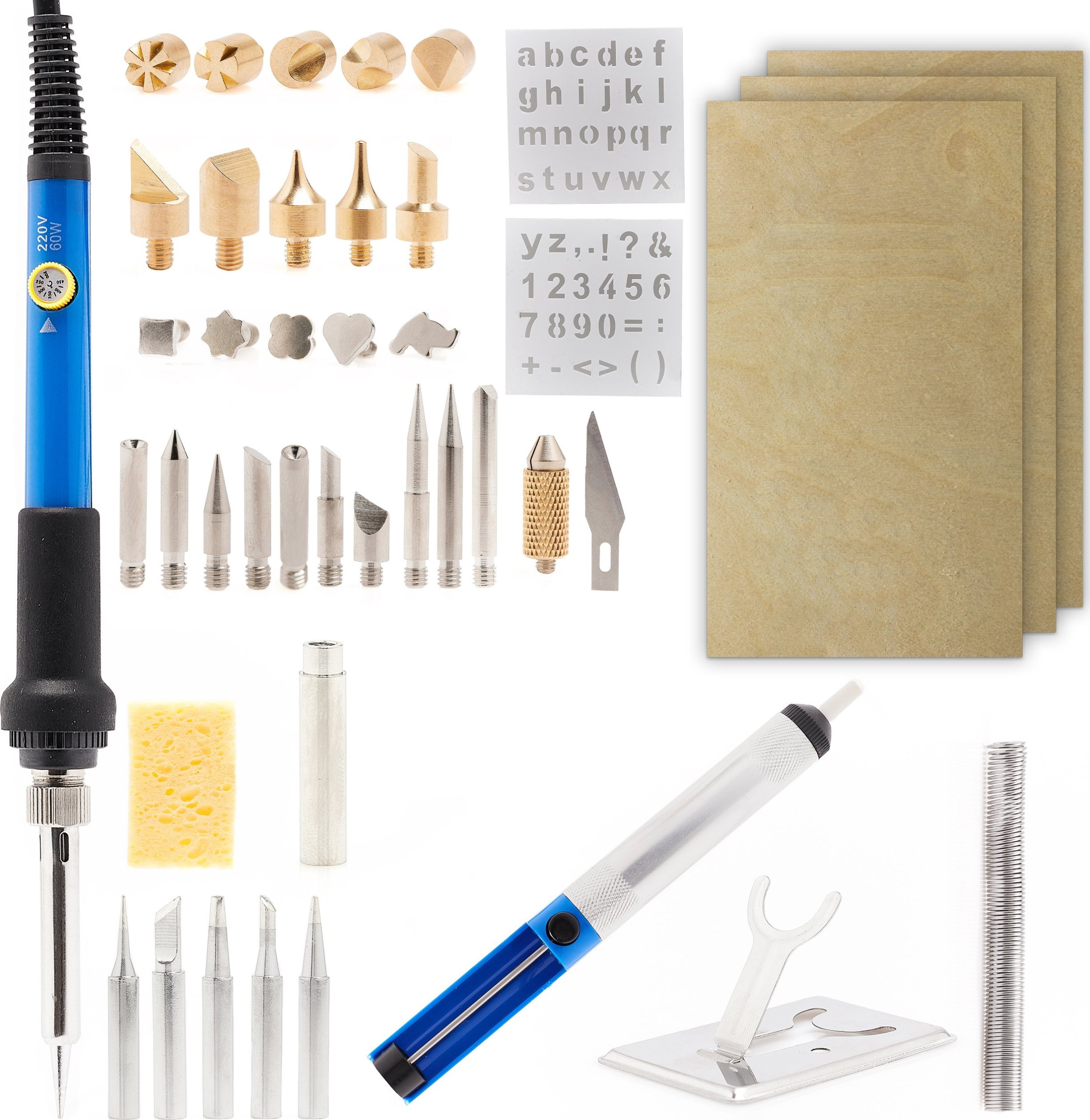 Precyzyjna Wypalarka do Drewna Pirograf 60W Blue Jet + Akcesoria Techrebal