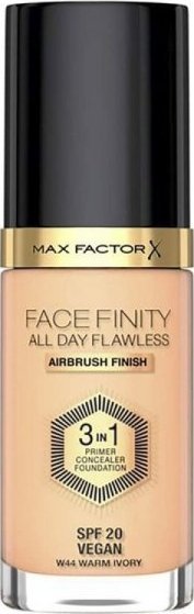 MAX FACTOR Kremowy podkład do makijażu Max Factor Facefinity 3 w 1 Spf 20 N 44-warm ivory 30 ml