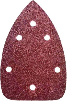 Dedra Papier ścierny trójkątny z otworami rzep 140 x 140 x 80mm gradacja 150 5szt. (DED79415)