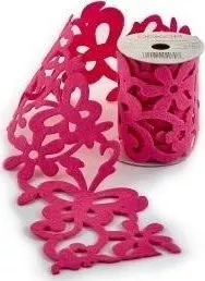 Taśma filcowa różowa