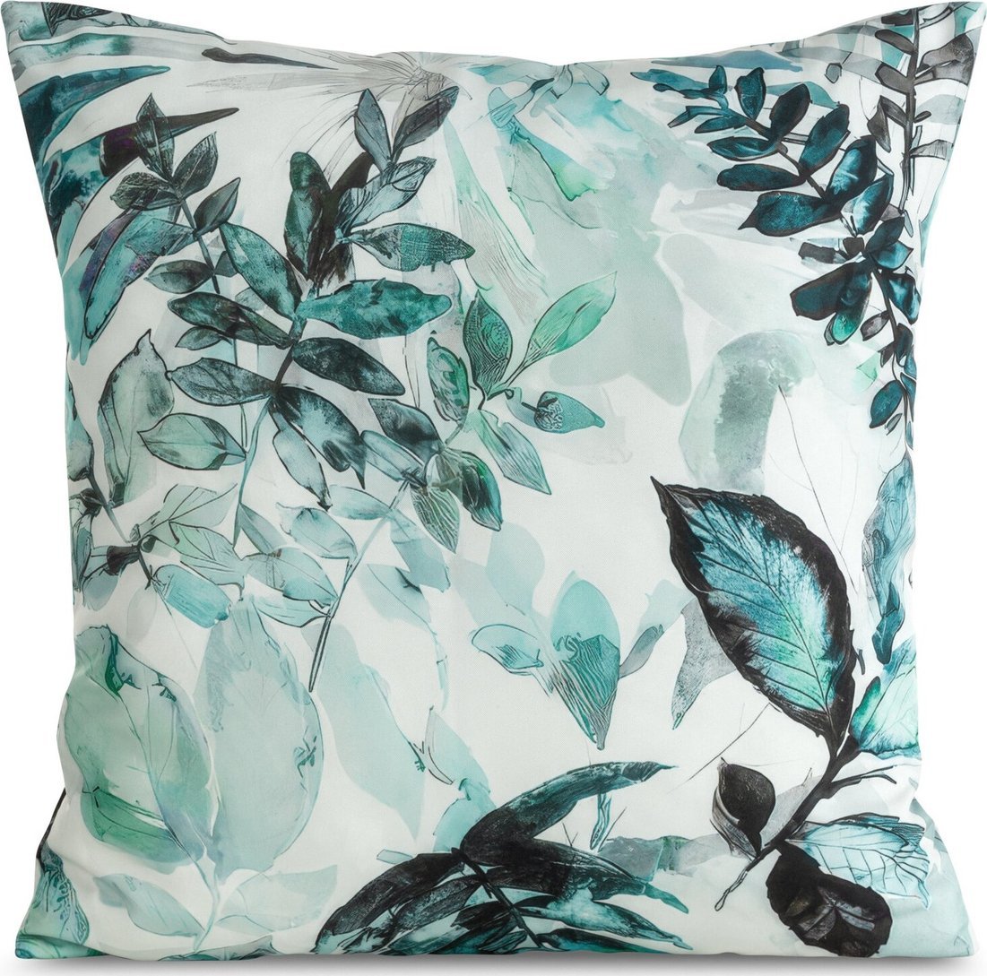 Eurofirany Poszewka 45 x 45 Ogrodowa Garden2 Biały+Zieleń