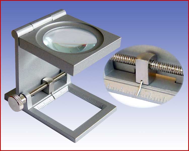 Carton Lupa tkacka x6 z podziałką skala 1.0mm