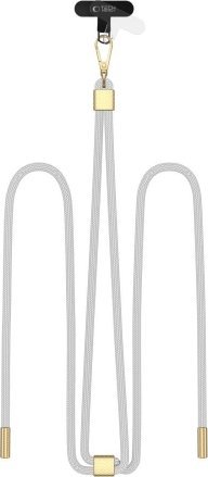 Tech-Protect TECH-PROTECT C2S ROPE CROSSBODY STRAP CRAYON GREY/GOLD