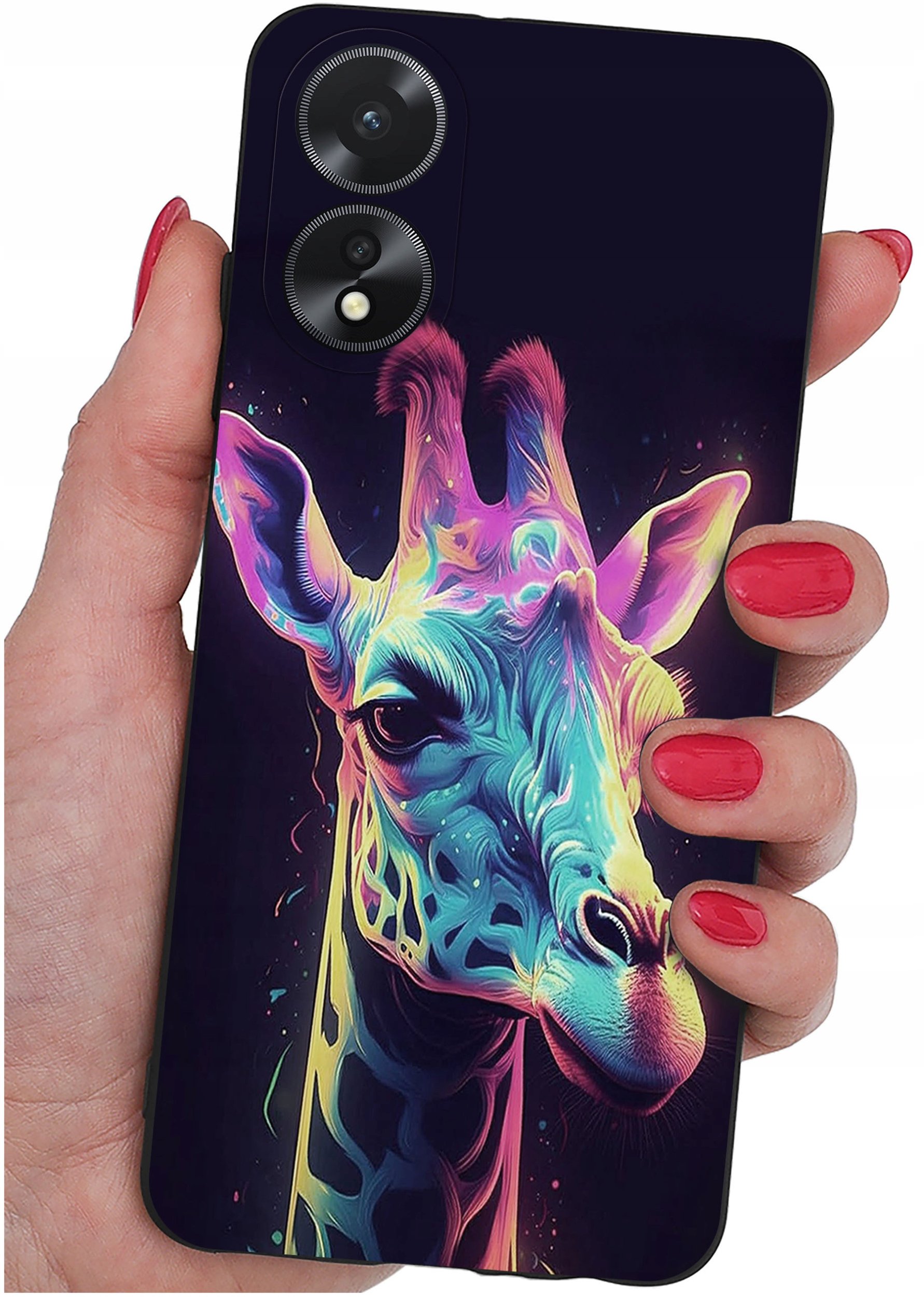 ETUI do Oppo A38 4G WZORY |SILIKONOWE MATT CASE + SZKŁO 9H