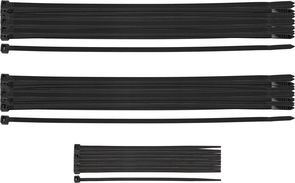 Neo Opaski zaciskowe EXTREME czarne zestaw 75 szt.