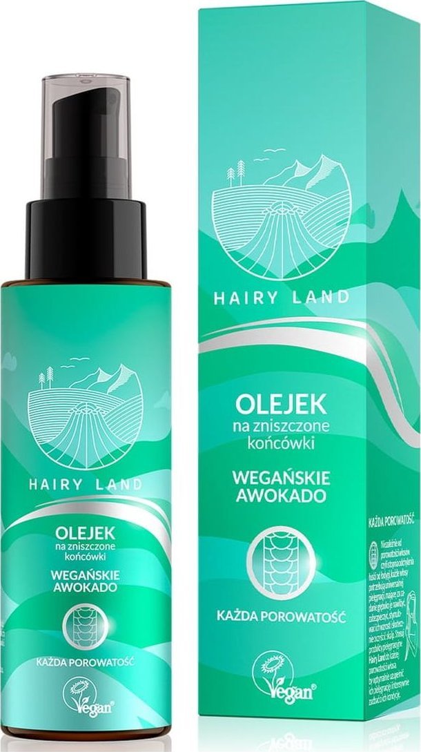 Hairy Land Wegańskie Awokado Olejek na zniszczone końcówki 80ml