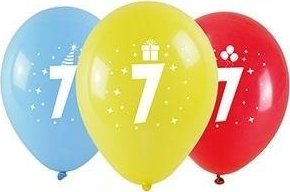 Balony z nadrukiem 7 28cm 3szt