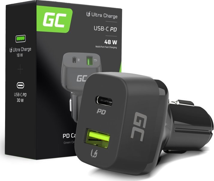 Ładowarka Green Cell 1x USB-A 1x USB-C 3 A (CAD33)