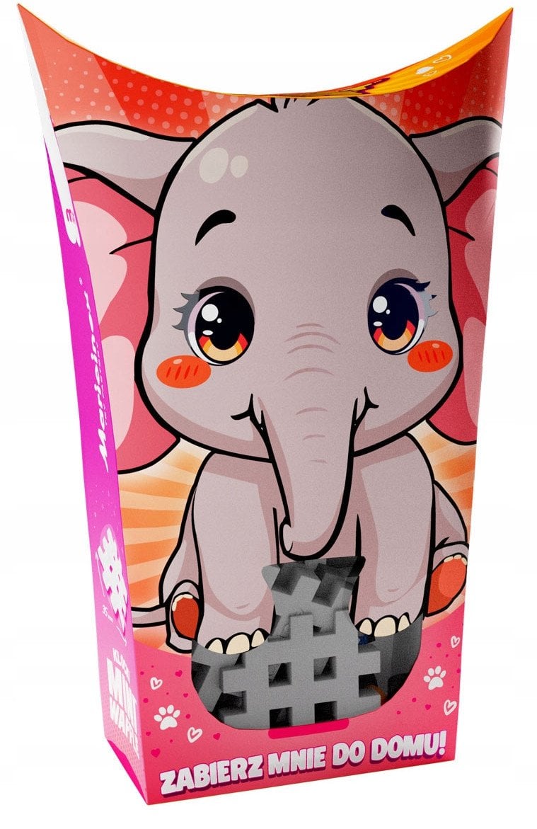 *****Klocki wafle mini PocketPets Słoń 07023