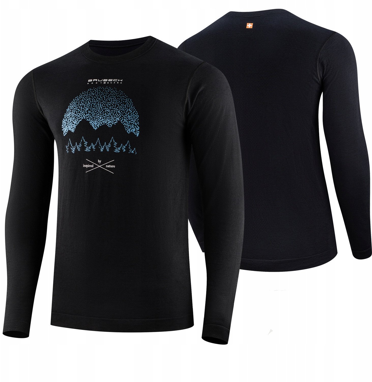 LS1414M Koszulka męska z długim rękawem OUTDOOR WOOL PRO czarny M - GÓRY 14