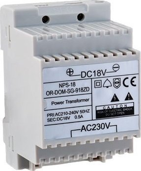 Orno Zasilacz sieciowy 18VDC/650mA do domofonów z serii SAGITTA