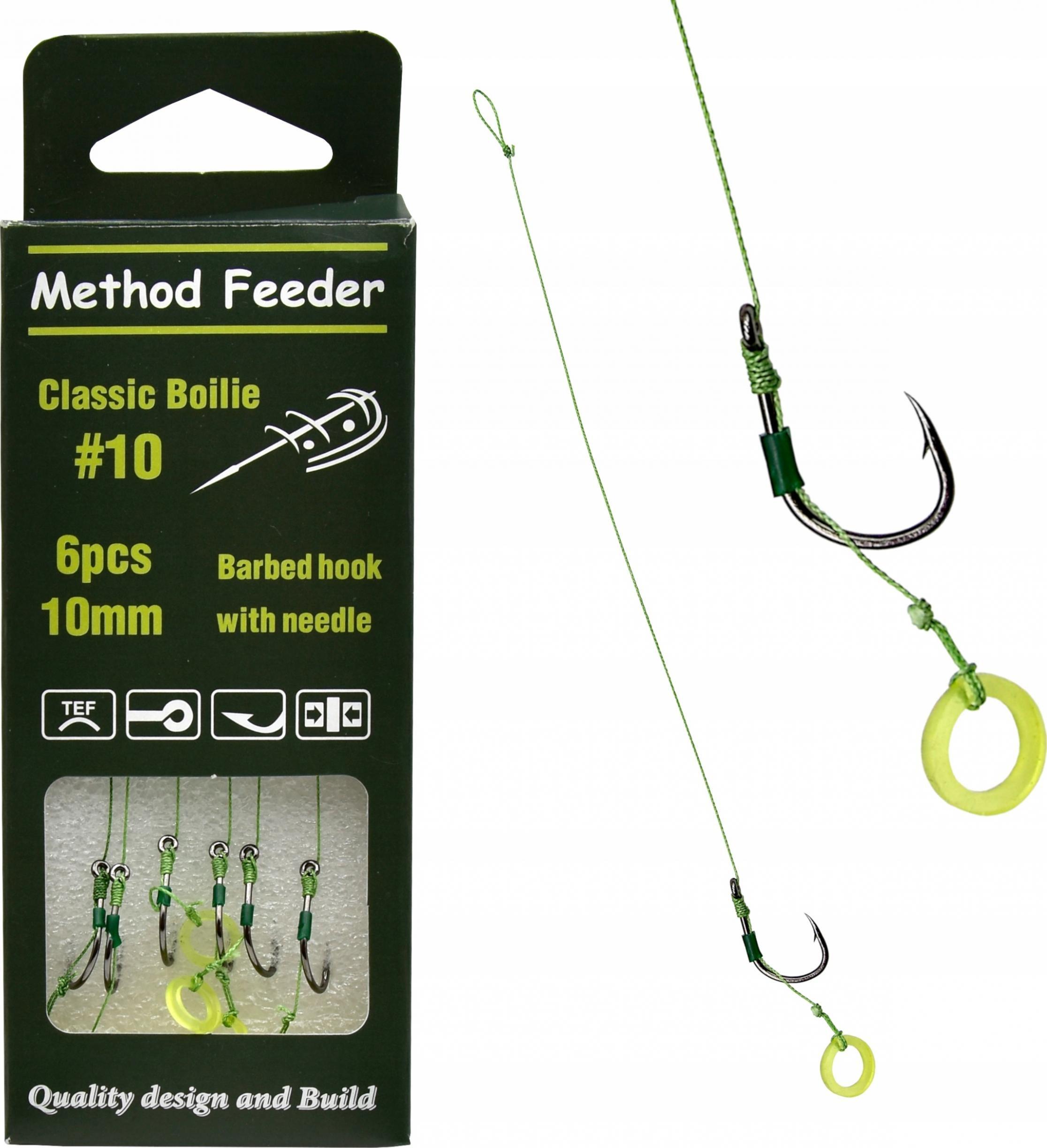 Angel Sport Teflonowe Haczyki Method Feeder na przyponie # 10