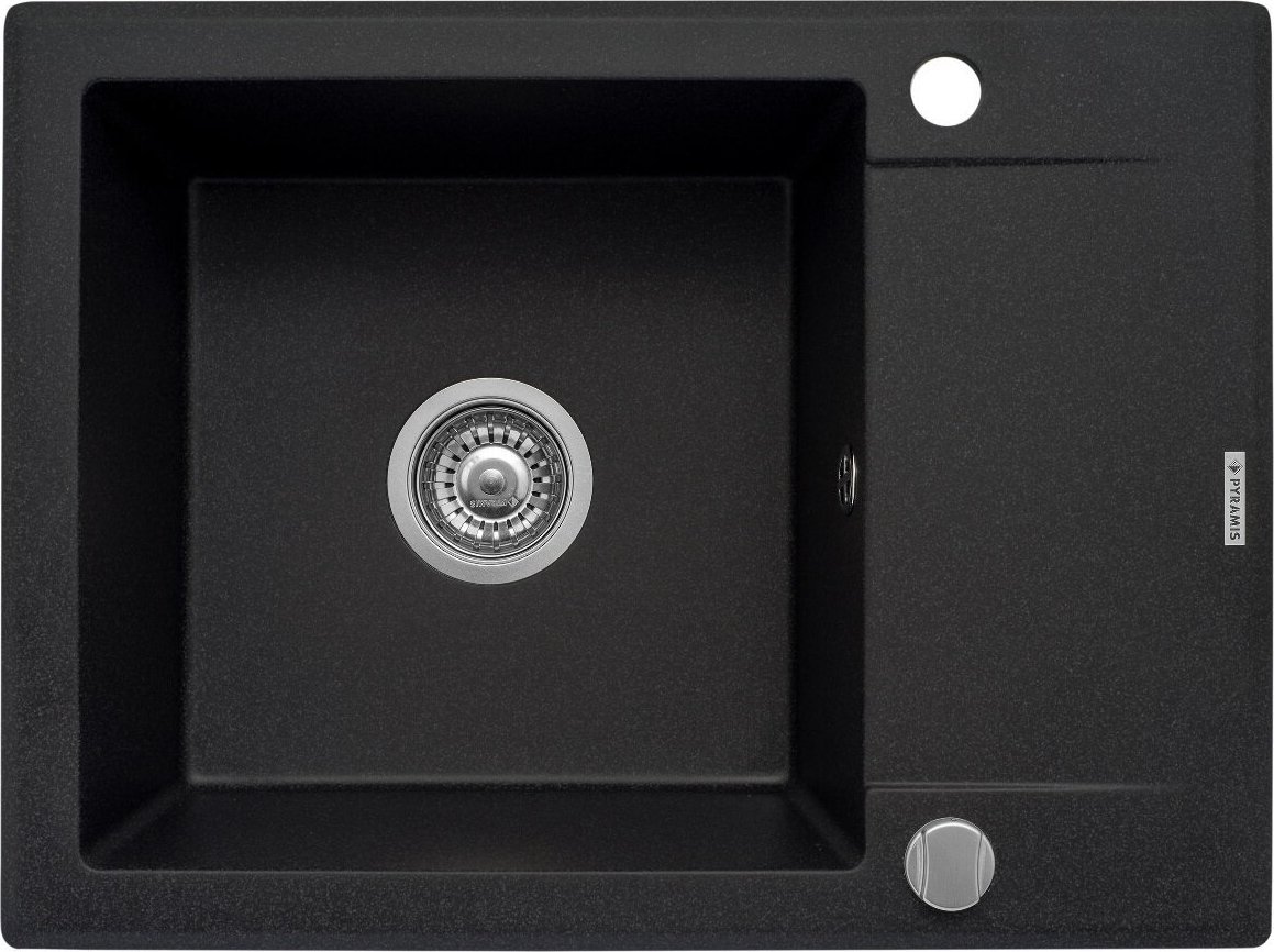 Zlewozmywak Pyramis Zlew KORFU 62x46 1B 1D karbon 070060501
