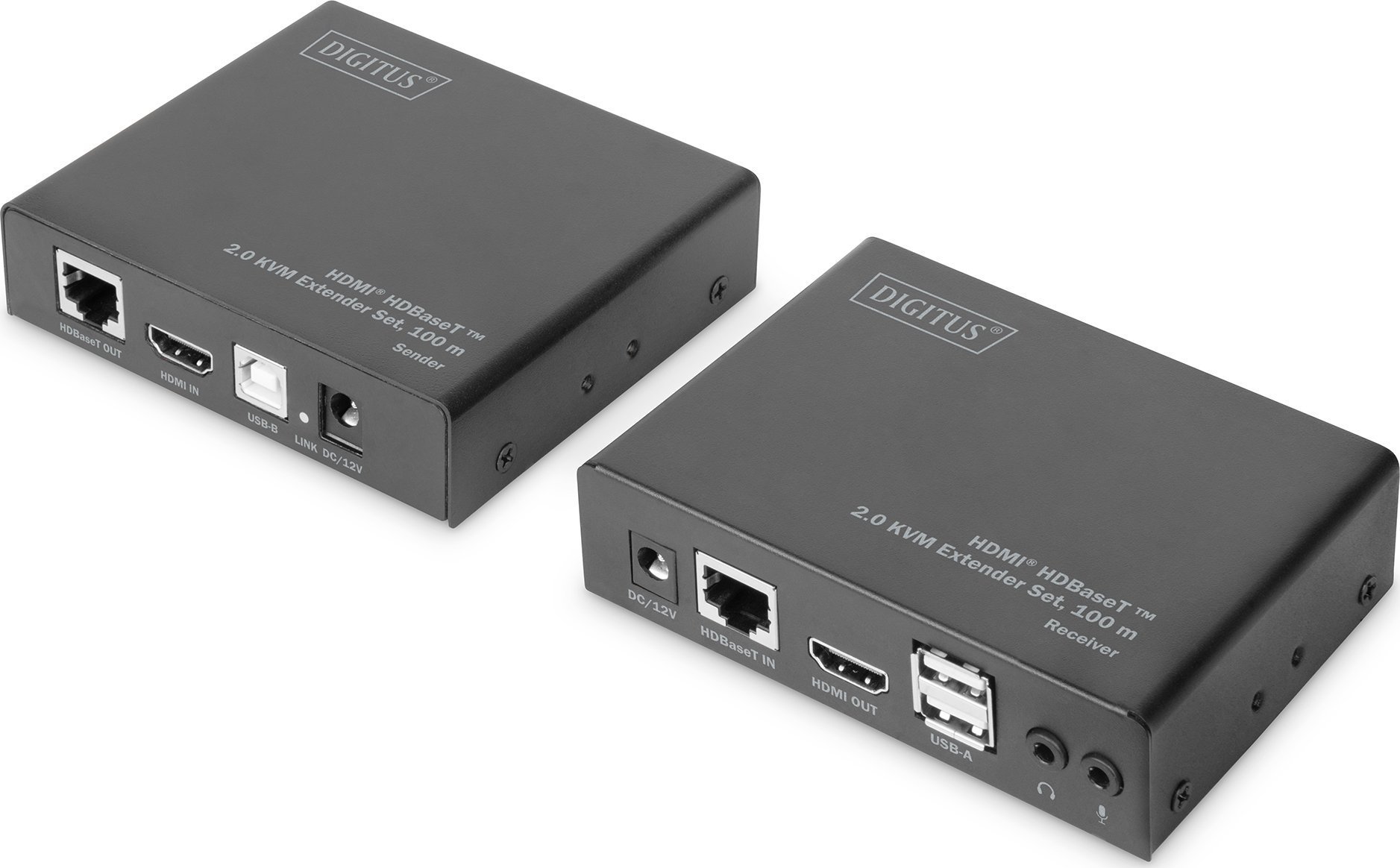 System przekazu sygnału AV Digitus Adap Digitus HDMI HDBaseT 2.0 Extender Set 100m