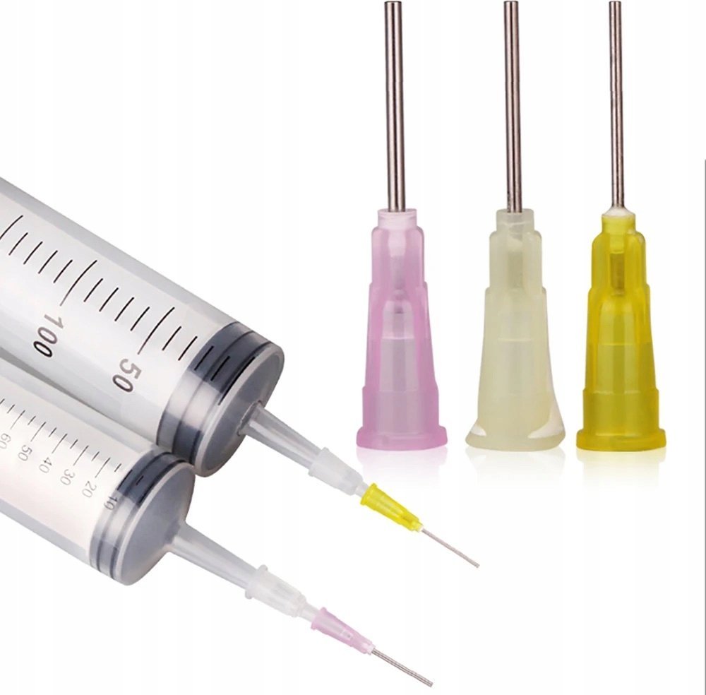 Rosfix IGŁA DOZOWNICZA STRZYKAWKA FLUX SOLDERMASKA PASTA 0,33MM 30MM 23G PROSTA HQ