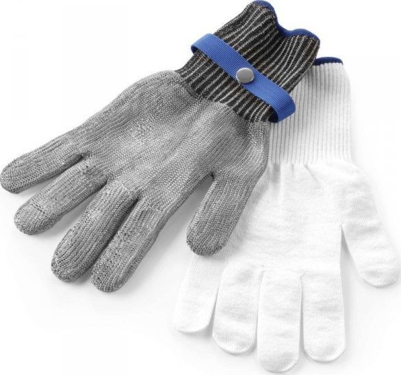 Hendi Rękawica kuchenna antyprzecięciowa ze stali nierdzewnej rozmiar M - Hendi 556665