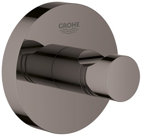 Grohe ESSENTIALS ROBE HOOK, Indoor, Coat hook, Graphite, Metal, Circle, 1 pc(s)