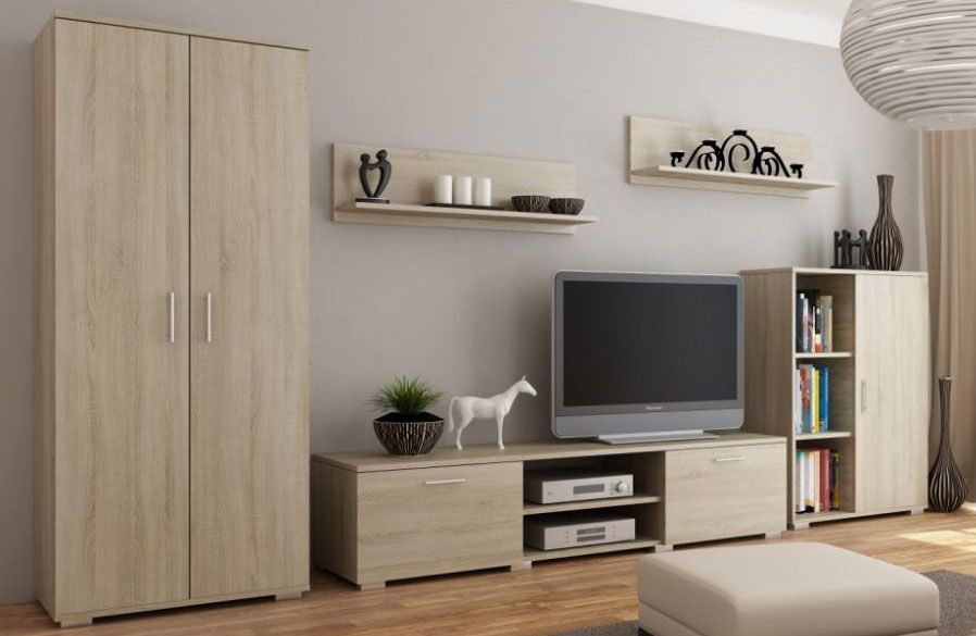 Elior Meblościanka Pixelo 4X - dąb sonoma