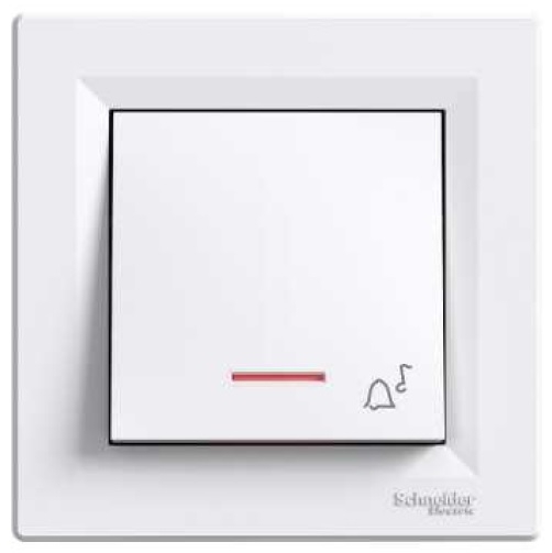 Schneider Electric Przycisk dzwonek podświetlany Asfora biały - EPH1700121