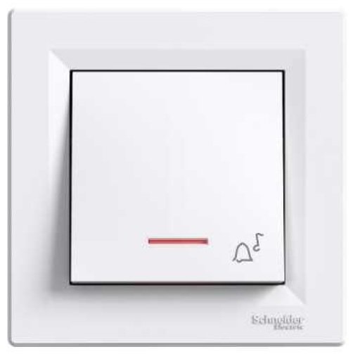 Schneider Electric Przycisk dzwonek podświetlany Asfora biały - EPH1700121