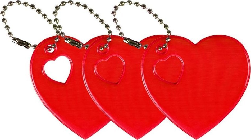 Odblaskowe breloczki 3szt