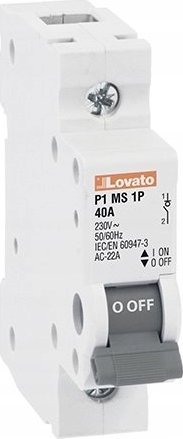 Lovato Electric Rozłącznik izolacyjny, modułowy, 1P, 63A w AC22A