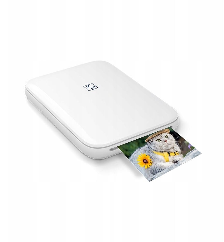 Drukarka Bluetooth Natychmiastowy Druk Zdjęć Kolor 300dpi Wkłady / Hanin Mt53 / Biały