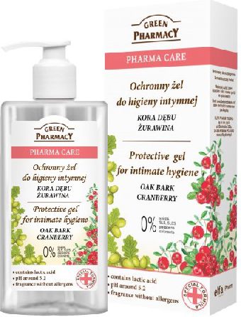 Green Pharmacy Pharma Care Żel do higieny intymnej ochronny Kora Dębu-Żurawina 300ml - 813170