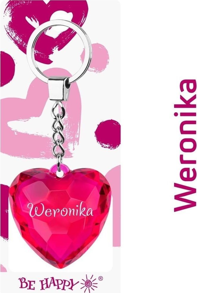 Brelok serce Weronika