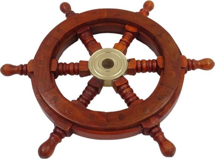 Giftdeco Drewniane Koło Sterowe 32 cm
