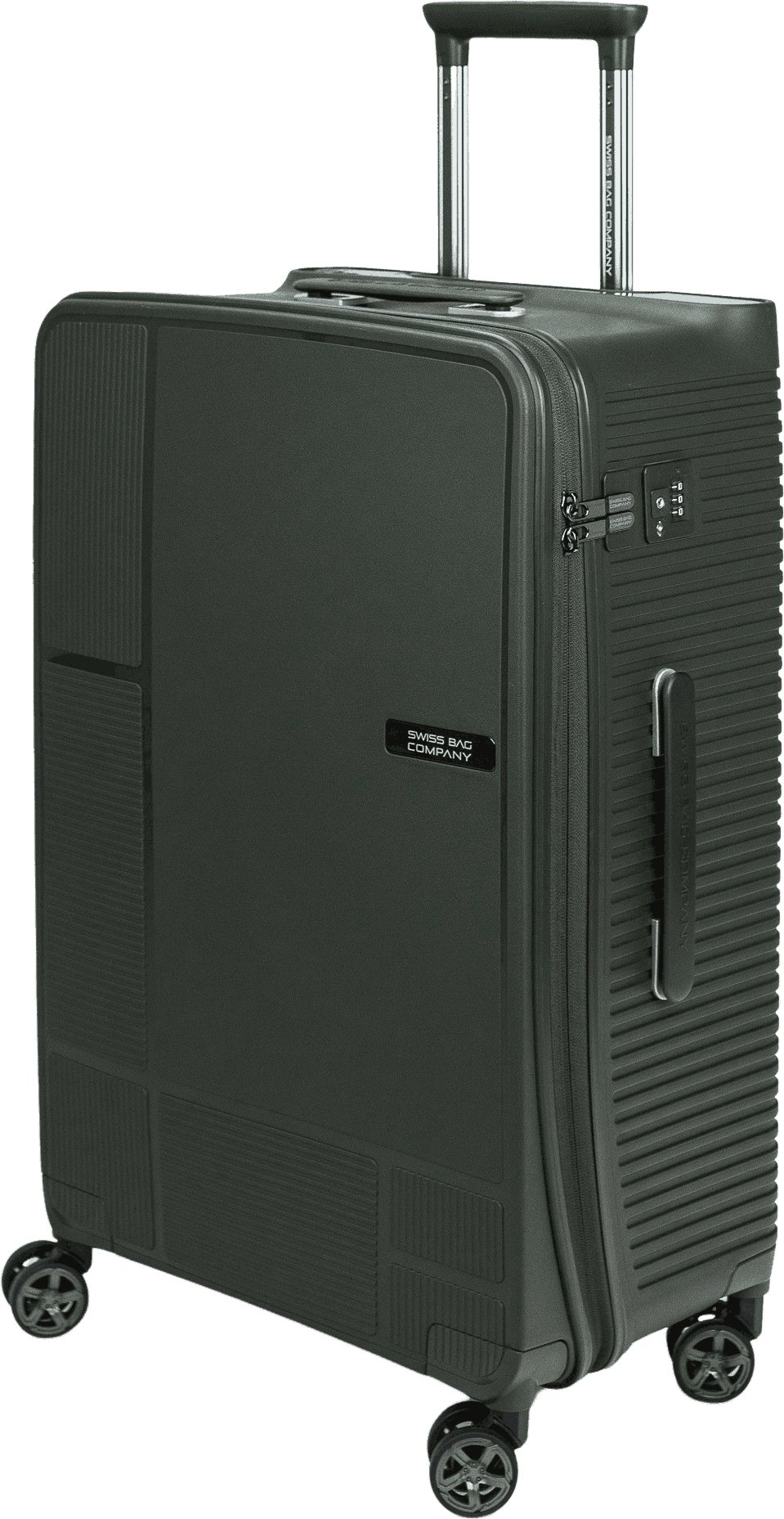 Średnia walizka SwissBags Magna 68 cm zielony Uniwersalny