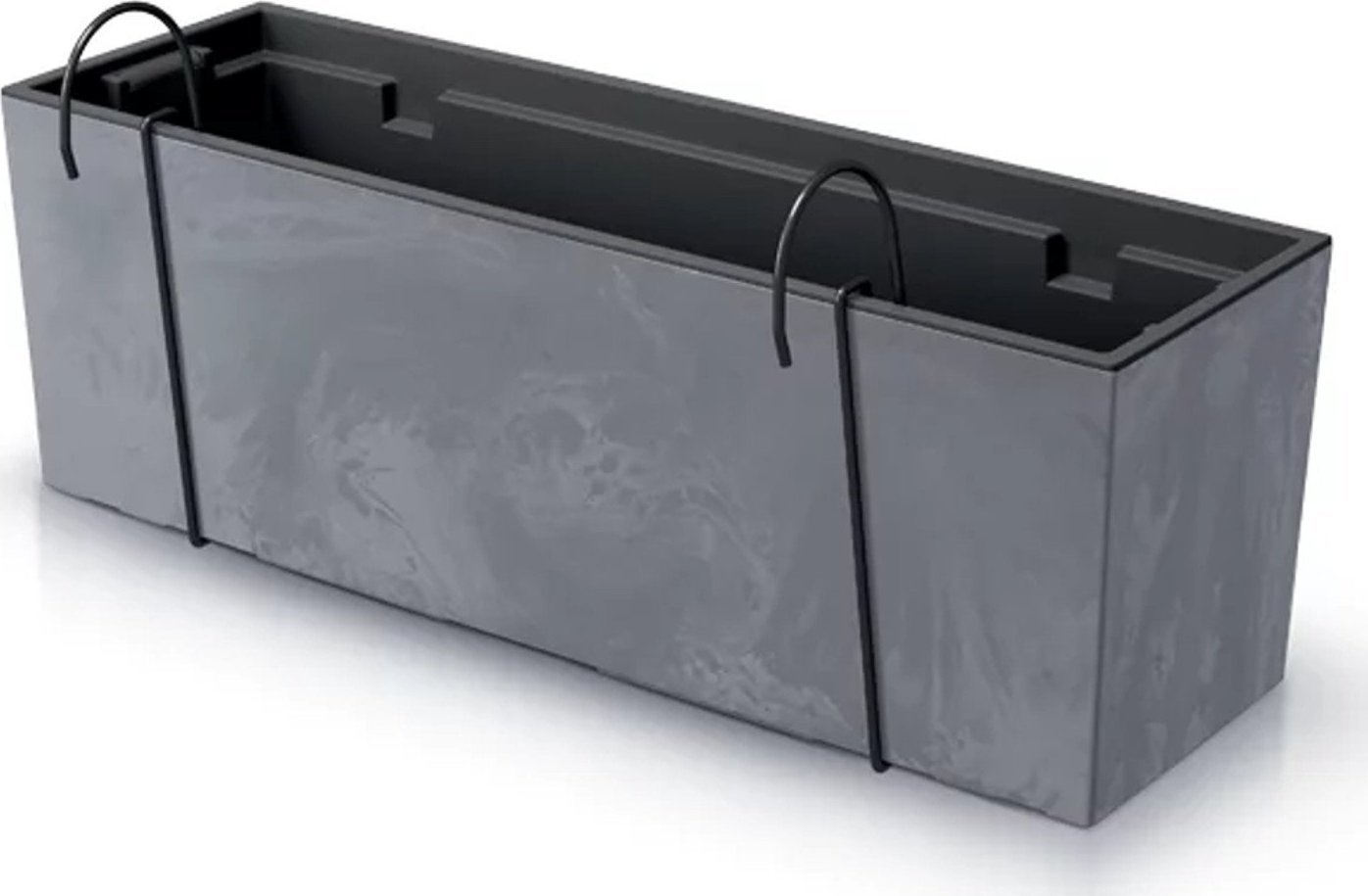 Prosperplast Doniczka z hakami Urbi Case Beton Effect DUC600EW marengo