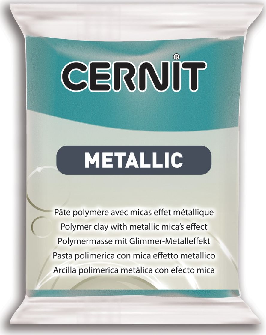 Cernit Modelina metaliczna turkusowa 56g