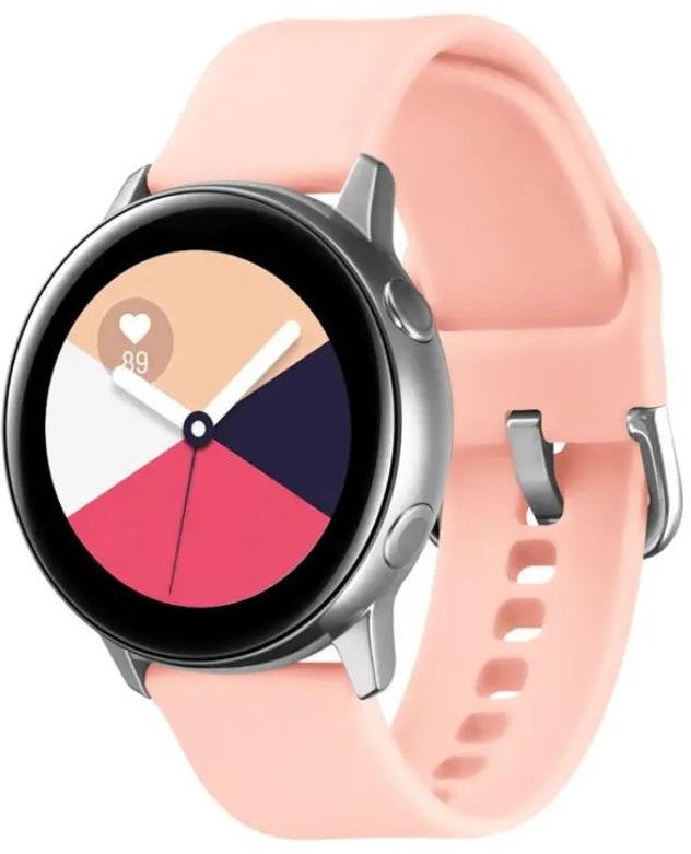 SILIKONOWA OPASKA DO SMARTWATCH 20MM UNIWERSALNA, LIGHT PINK / J. RÓŻOWY