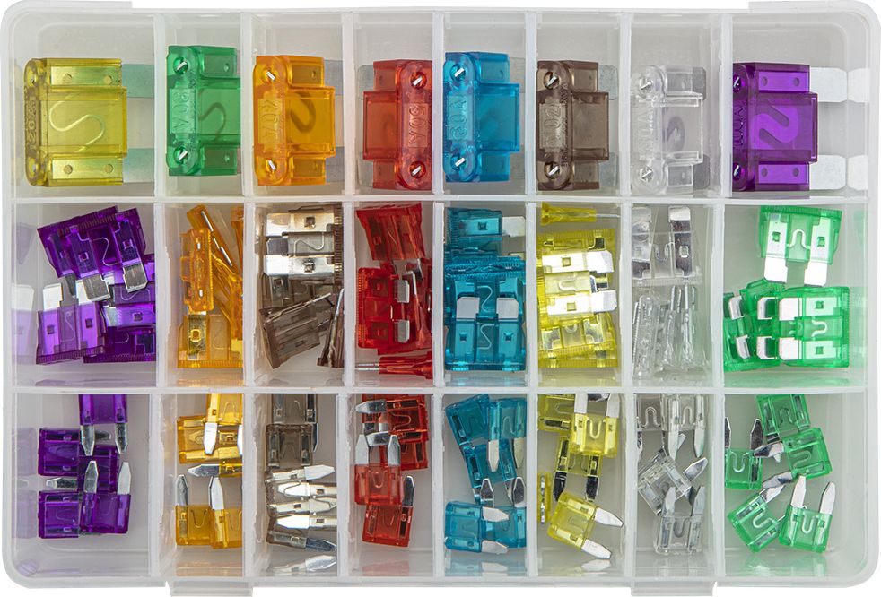 Neo Zestaw bezpieczników samochodowych 3 rodzaje 88 sztuk (11-993)