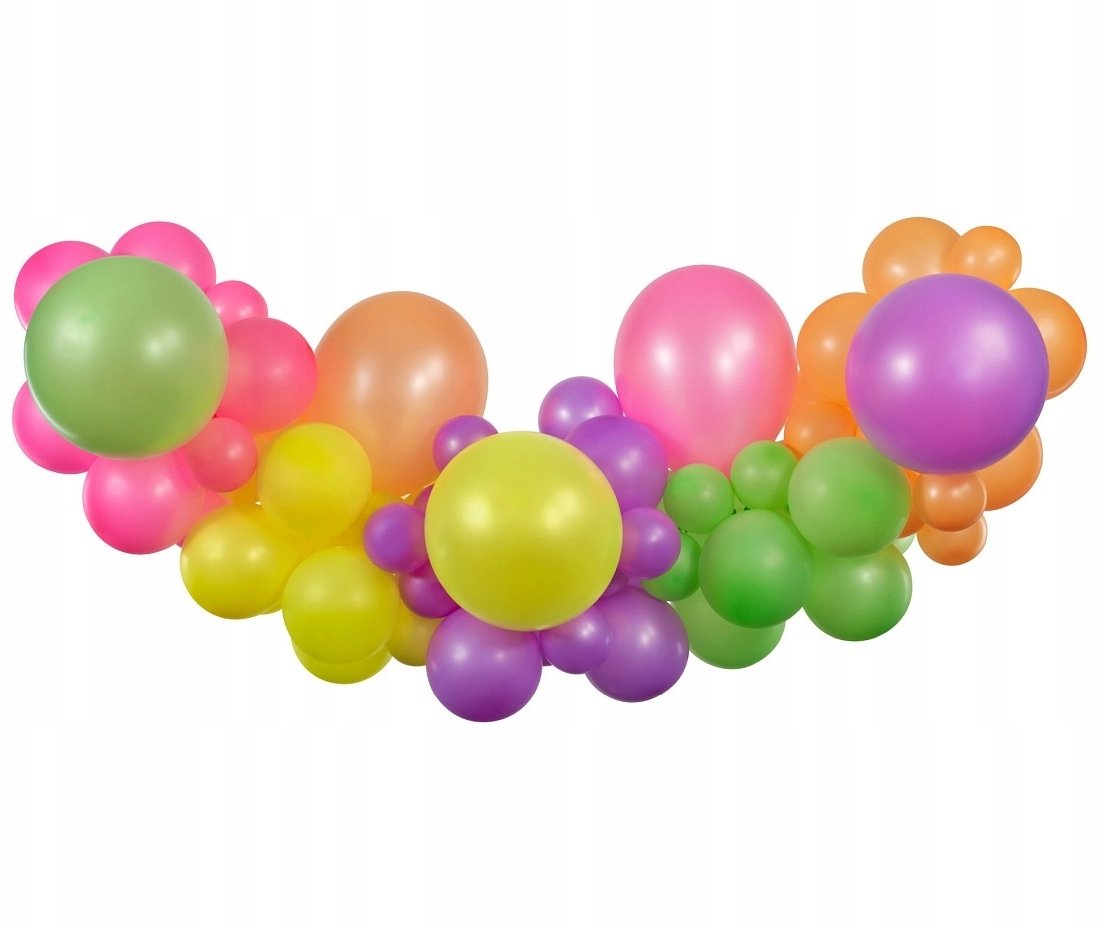 GoDan Girlanda balonowa DIY fluorescencyjna 65szt