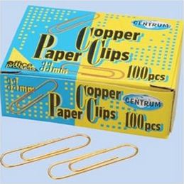 Centrum Spinacze Biurowe Okrągłe R33 Miedziane 100 SZT. (CE80768)